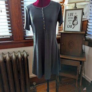 Olive Green t-shirt dress